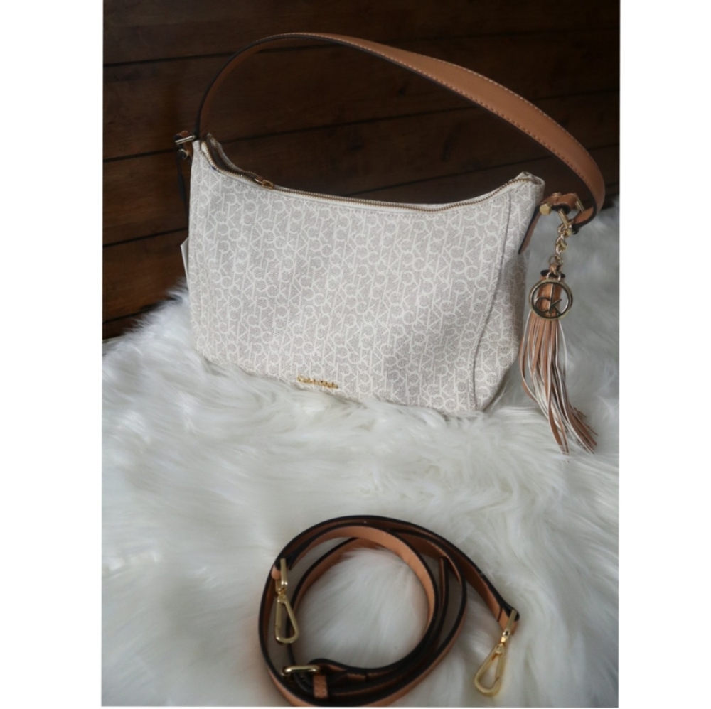 Calvin Klein monogram tassel boho medium bag - Picture 4 of 8